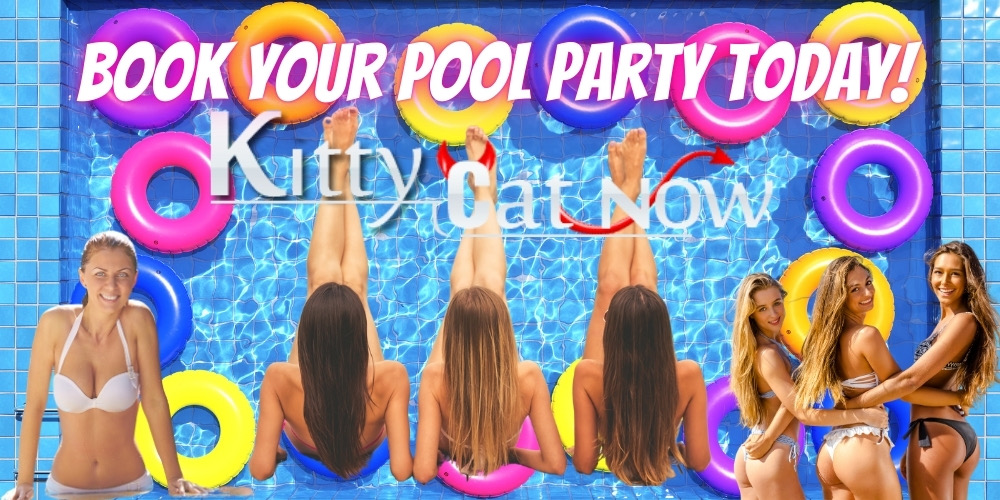 Book your pool party today - 1 Book your pool party today -Kitty Cat Now